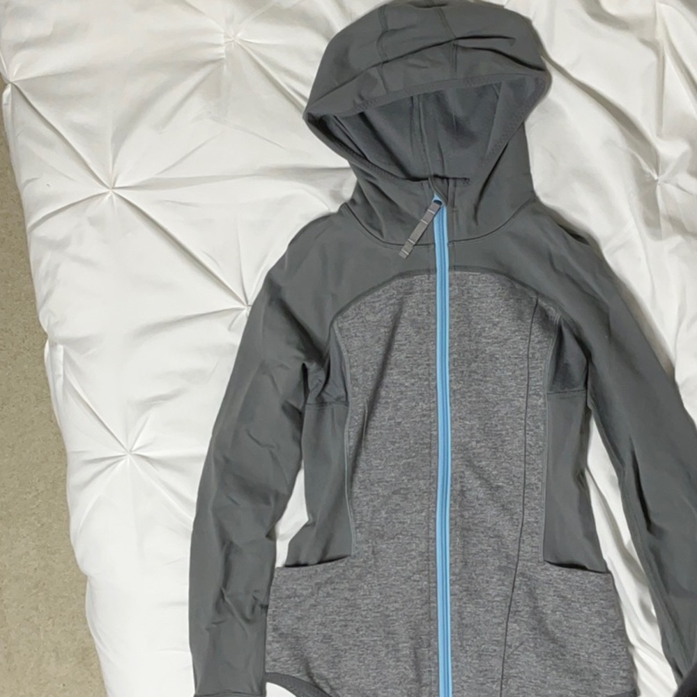 Kids Grey Hooded Jacket